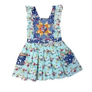 Polo Country Ralph Lauren Floral Patchwork Quilt Star Dress 2T NWT $295